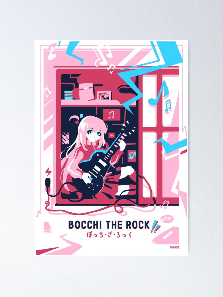 b&p] Bocchi The Rock! Minimalist Anime Poster in 2023