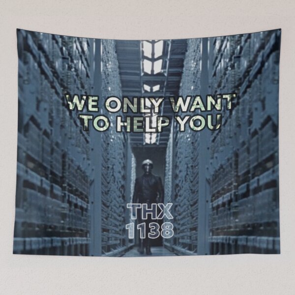 Item preview, Classic Sci Fi - THX 1138 We Only Want To Help designed and sold by Fanarchist.
