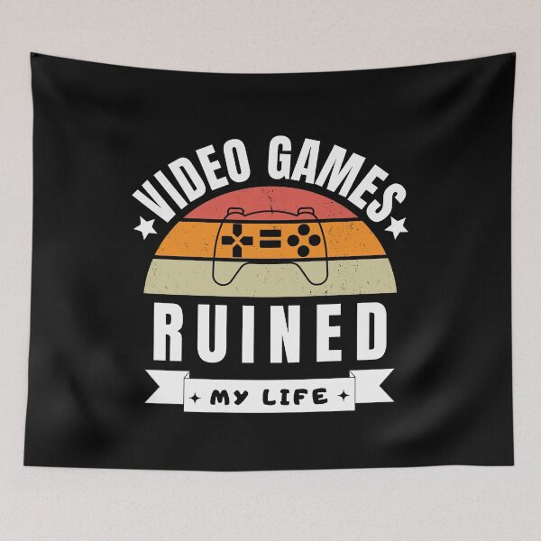 Item preview, Video games ruined my life designed and sold by SAABDERRAHIM.