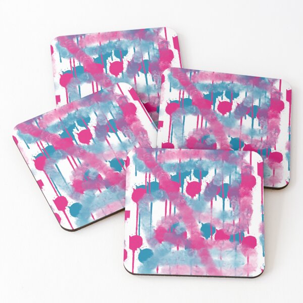 Item preview, Pink & Blue Paint drips designed and sold by Amanda Gremban.