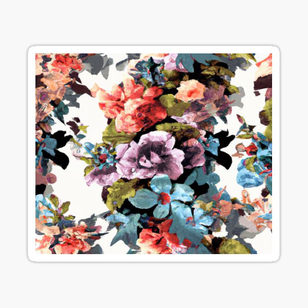 Blooming Beauty: A Floral Bedspread Sticker