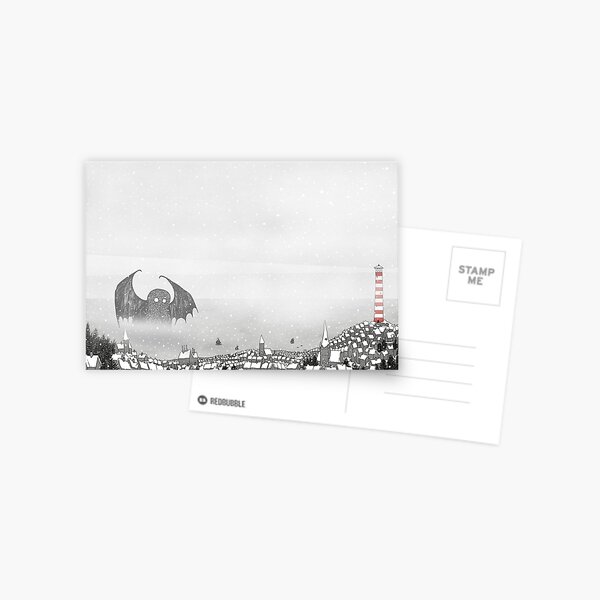 Cthulhu in the Snow Postcard