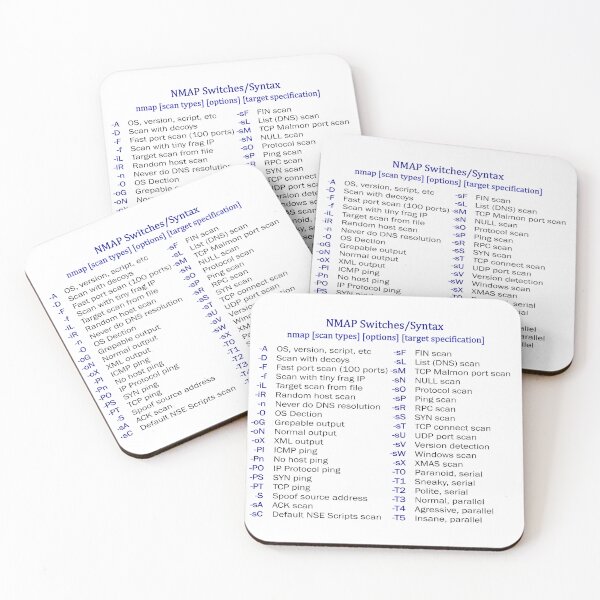 Item preview, NMAP Switches Syntax stickers mousepad designed and sold by Hack3rRunway.