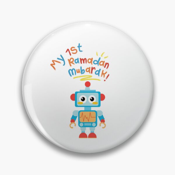 Item preview, My First Ramadan Mubarak Robot  designed and sold by nadiahaq.