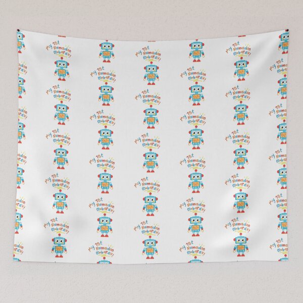 Item preview, My First Ramadan Mubarak Robot  designed and sold by nadiahaq.
