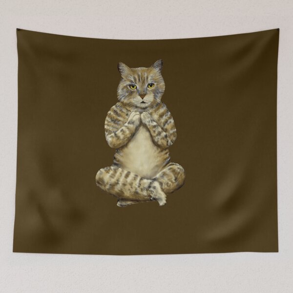 Item preview, MEDITATING YOGA CAT - YOGA CAT MEDITATING designed and sold by Danicus666.
