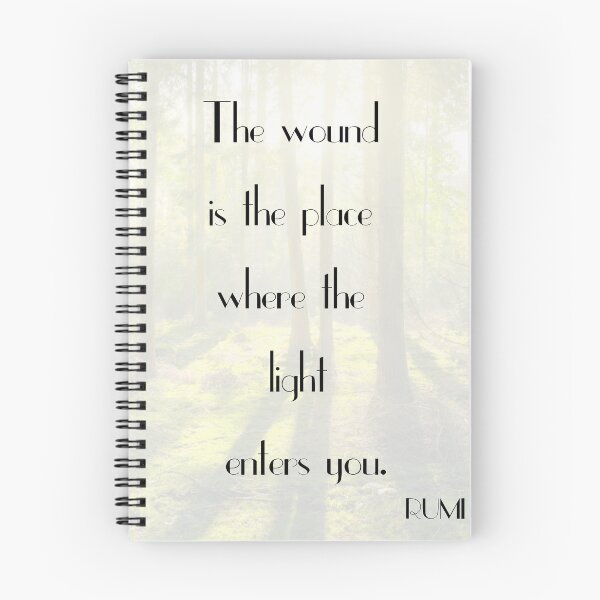 Item preview, The Wound is the Place Where the Light Enters You Rumi designed and sold by SqueakitySqueak.