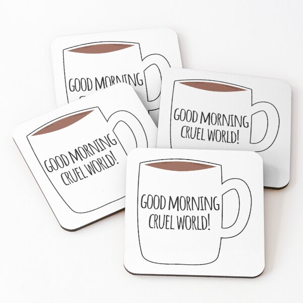 Item preview, Good Morning Cruel World Rae Dunn Inspired designed and sold by ktinasews.