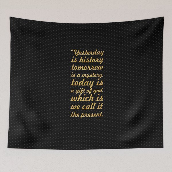 Item preview, Yesterday is history... Inspirational Quote designed and sold by Powerofwordss.