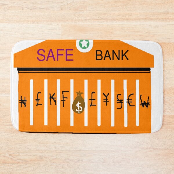 Item preview, Orange Safe Bank Pattern designed and sold by 3triadstore.