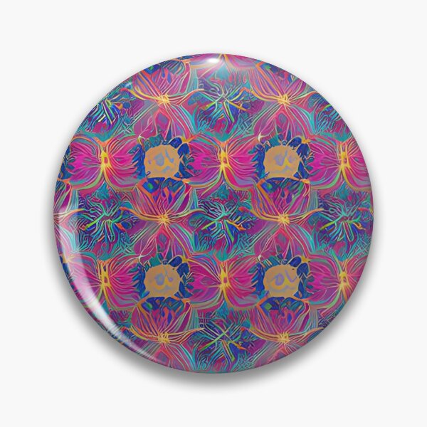 Item preview, Blossoming Azure and Rose Trellis with Glittering Gold Edges designed and sold by TrippyTextiles.