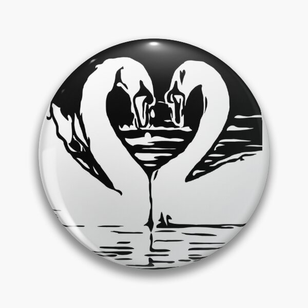 Item preview, Swan Love birds designed and sold by OneUpArtDesigns.