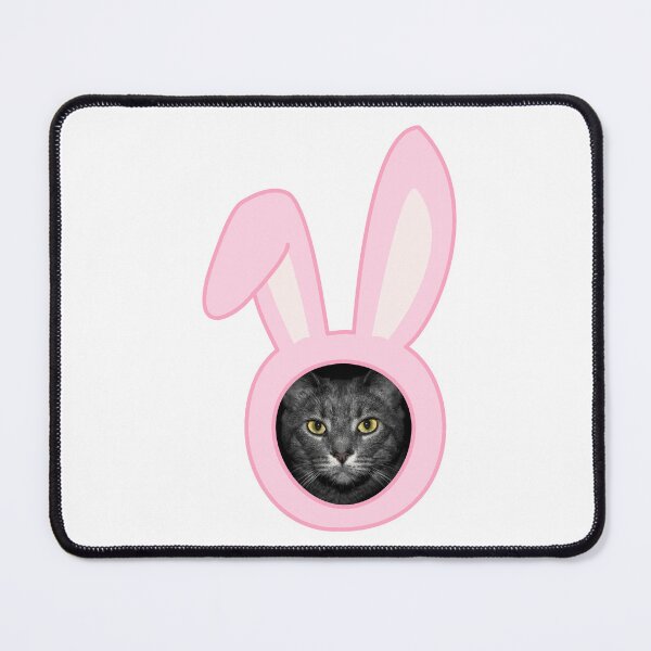 Item preview,  Pink Easter Bunny Ears with Cat face designed and sold by Drnksuzys.