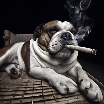 Mekaniker eksplosion chokerende Cigar chilling Bulldog" Essential T-Shirt for Sale by PawsitivelyArt |  Redbubble