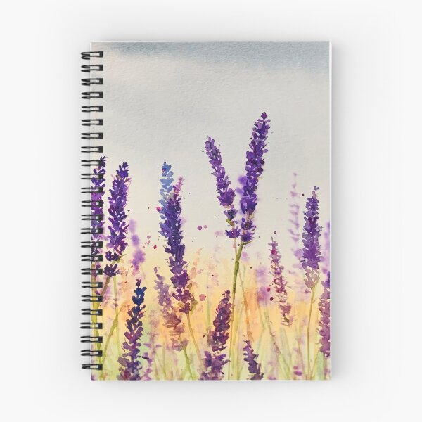 Item preview, Lavender field in water colour designed and sold by Prachi Burathoki.