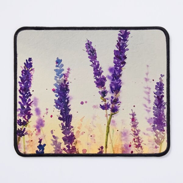 Item preview, Lavender field in water colour designed and sold by Prachi Burathoki.