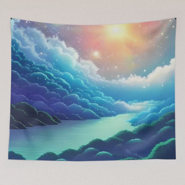 Item preview, Heavenly Pixel Landscape designed and sold by Healio2.