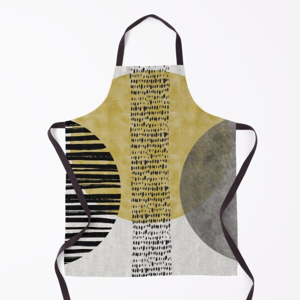 Item preview,  Modern Circles- Gold /Black/Gray on light gray designed and sold by JAFStudio.