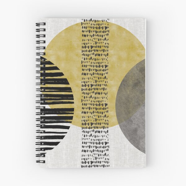 Item preview,  Modern Circles- Gold /Black/Gray on light gray designed and sold by JAFStudio.
