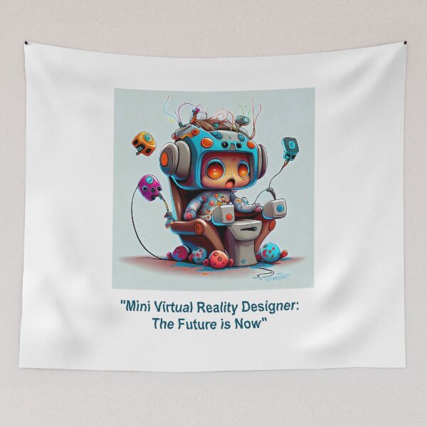 Item preview, "VR Prodigy: T-Shirt for the Next Generation of Tech Innovators" Virtual reality cute cartoon for gifts designed and sold by The Commitment.