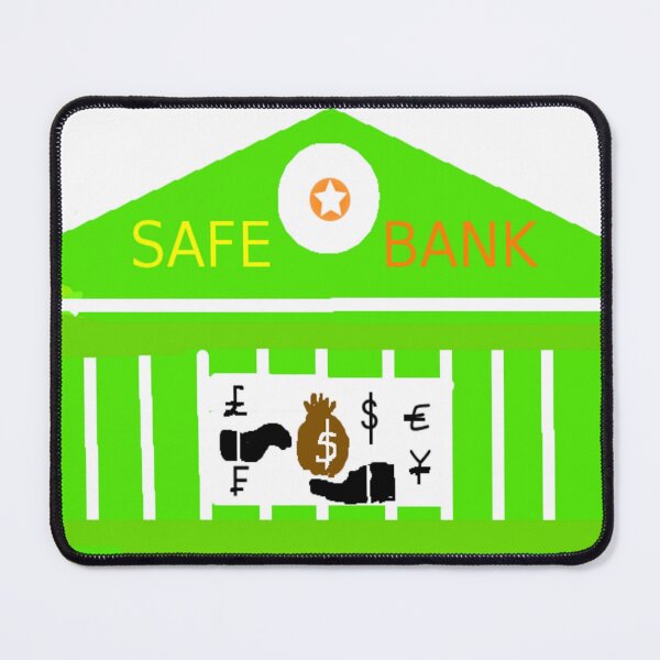 Item preview, Green Safe Banking Illustration designed and sold by 3triadstore.