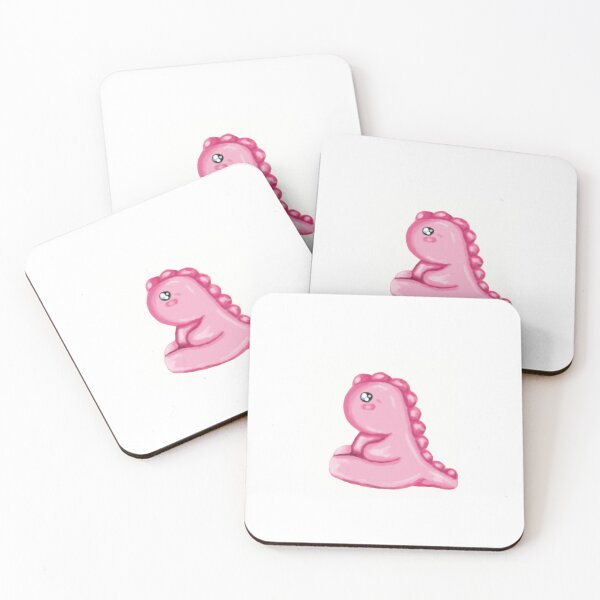 Item preview, Pink dinosaur print designed and sold by FUJIUJIART.