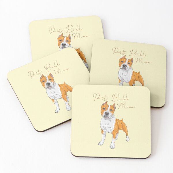 Item preview, Dog Illustrasi Pitbull mom designed and sold by Pasar Raya.