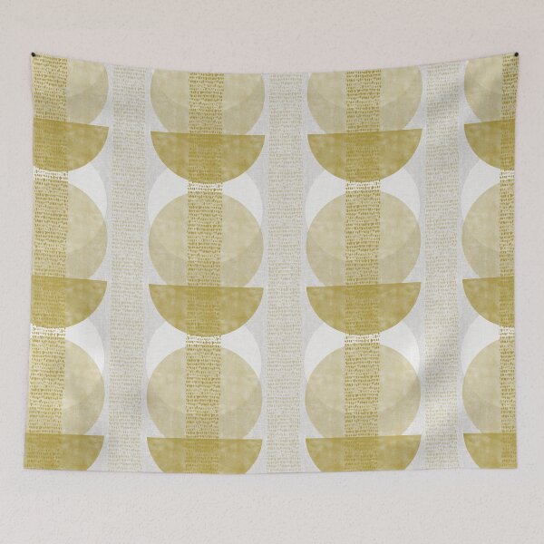 Item preview, Modern Circles in Gold and Gray - smaller scale designed and sold by JAFStudio.