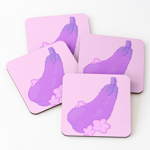 Item preview, Eggplant Kawaii designed and sold by Paintingpixel.