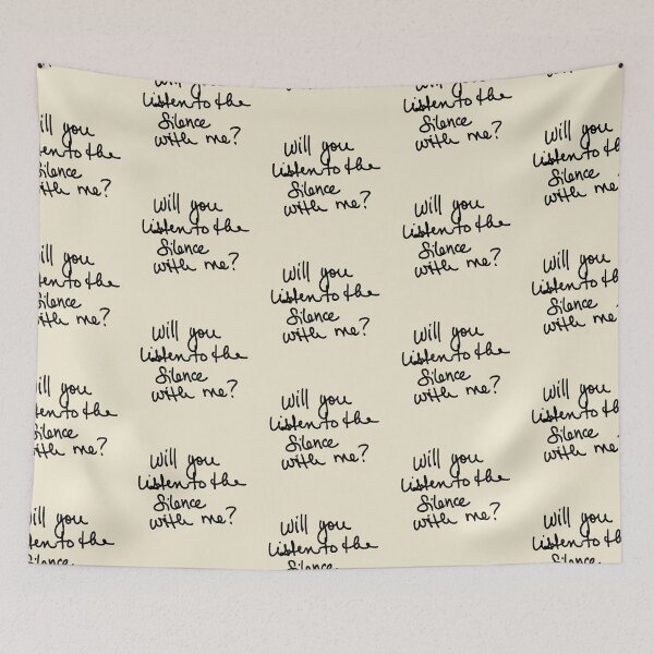Item preview, Will you listen to the silence with me?  designed and sold by FinapplePudding.