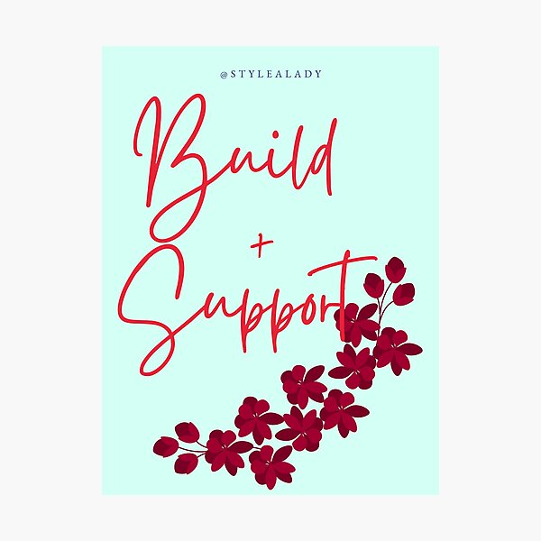 Item preview, Build + Support, Flower Power Series designed and sold by stylealady.