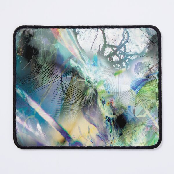 Item preview, Mesmerize digital art botanical eco herbal organic trippy psychedelic leafy mother nature earth art designed and sold by MisprintArt.
