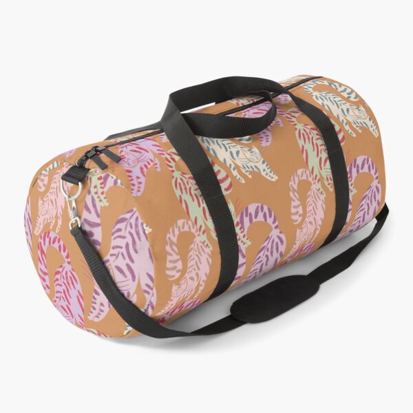 Item preview, Colorful Retro Tigers Pattern In Muted Colors Orange designed and sold by scorpiolane.