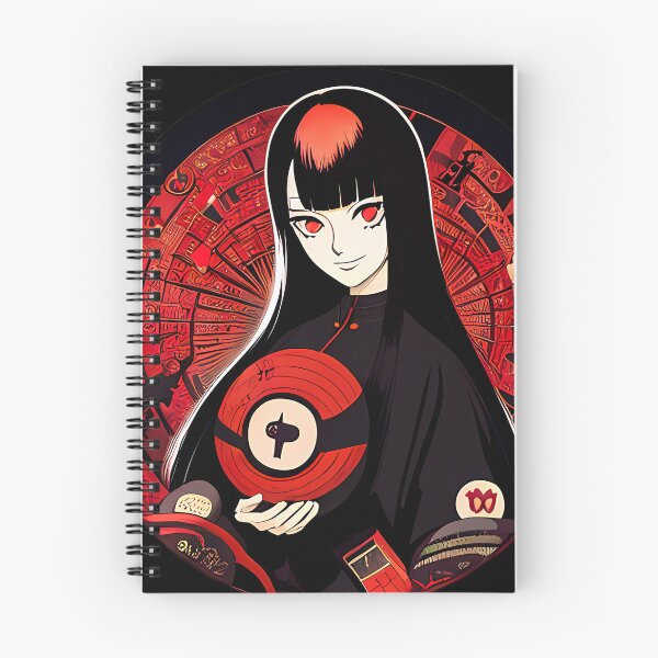 Artikelvorschau, Retro- Design des Vintagen Animemädchens schwarz und rot entworfen und verkauft von Tuvala.