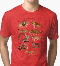 Big cats of the World Tri-blend T-Shirt