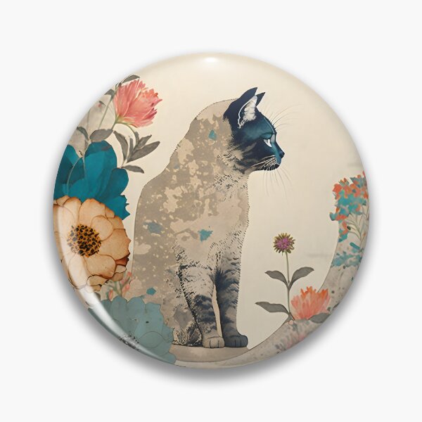 Item preview, Cat and flower collage 09 designed and sold by EmilyDayDreams.