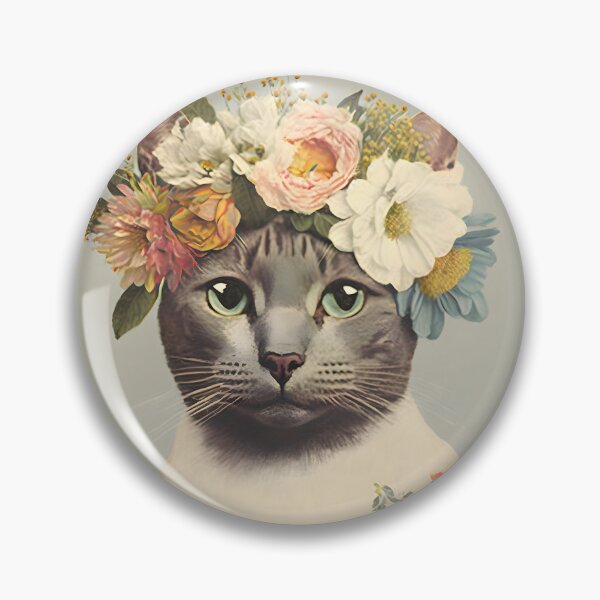 Item preview, Cat and flower collage 10 designed and sold by EmilyDayDreams.
