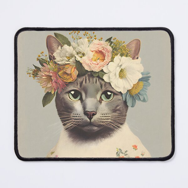 Item preview, Cat and flower collage 10 designed and sold by EmilyDayDreams.