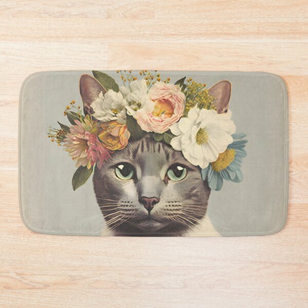 Item preview, Cat and flower collage 10 designed and sold by EmilyDayDreams.
