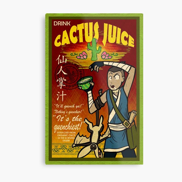 Cactus Juice Metal Print