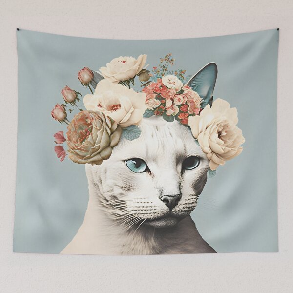 Item preview, Cat and flower collage 11 designed and sold by EmilyDayDreams.