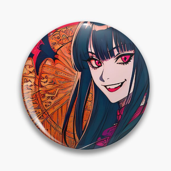 Item preview, Vintage anime girl vampire retro design black and red designed and sold by Tuvala.