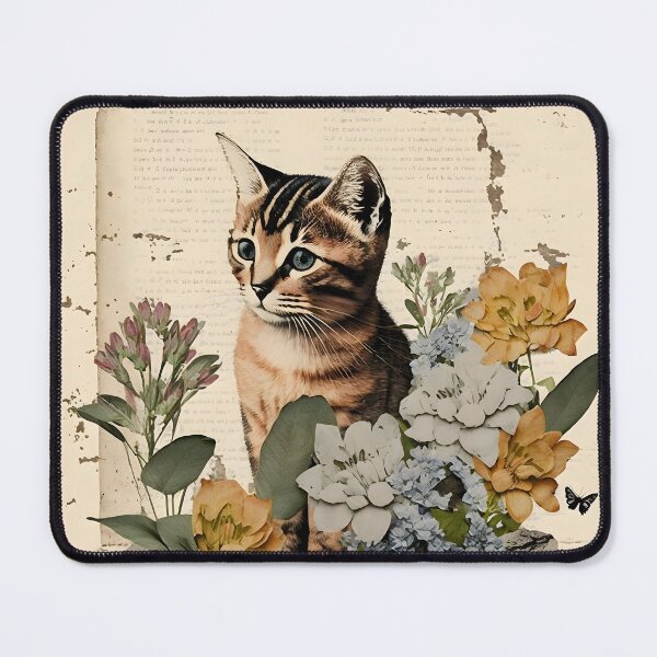 Item preview, Cat and flower collage 12 designed and sold by EmilyDayDreams.