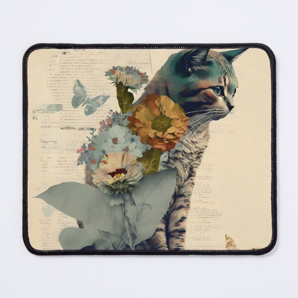 Item preview, Cat and flower collage 13 designed and sold by EmilyDayDreams.