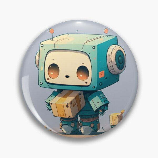Item preview, Animated Cute Robot with Hearts designed and sold by LinearDimension.