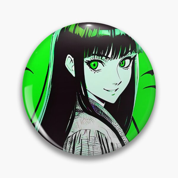 Item preview, Vintage anime girl japanese retro design black and green designed and sold by Tuvala.