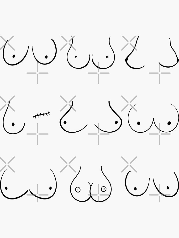 Boobs, Tits, Breasts Sticker for Sale by KinkShoppe