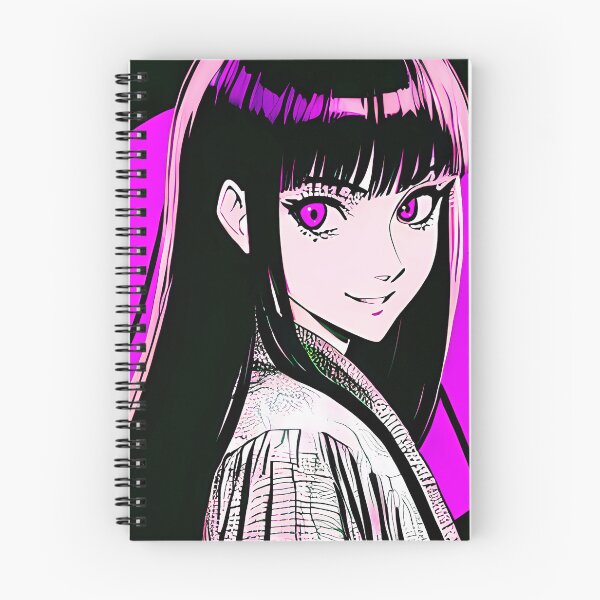 Item preview, Vintage anime girl diseño retro japonés negro y rosa designed and sold by Tuvala.