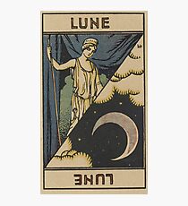 Lámina fotográfica Lune French Tarot Card