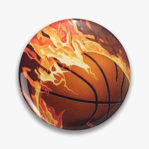 Item preview, Fire basketball designed and sold by StickerSector.